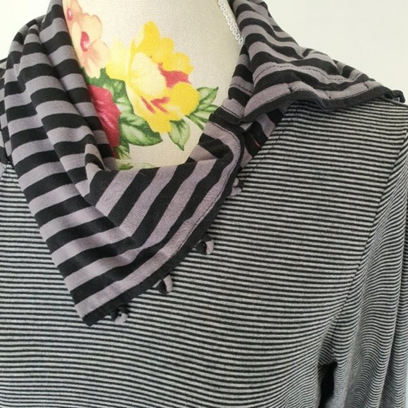 Clarity Striped Dress Sz M - Picture 12 of 16